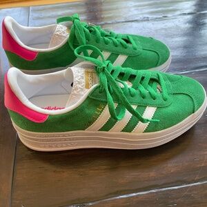 Adidas Originals Gazelle Bold "Green Lucid Pink"